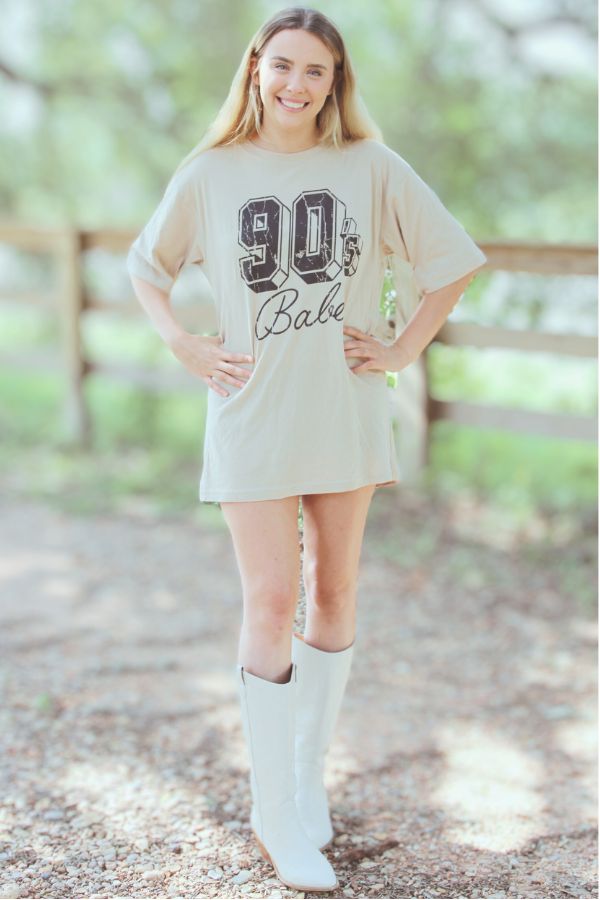 90's Babe Graphic Tee Dress