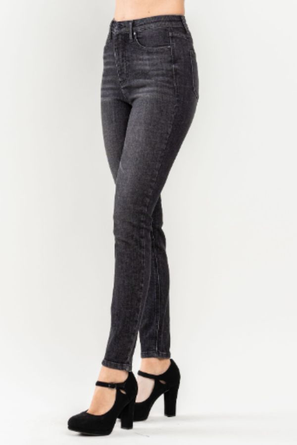 High Waisted Blue And Black Denim Ankle Jeans Women For Women