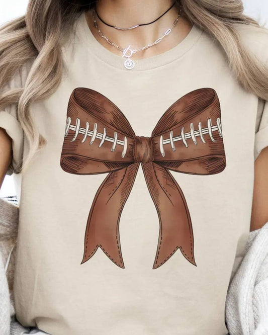 Football Bow T-Shirt