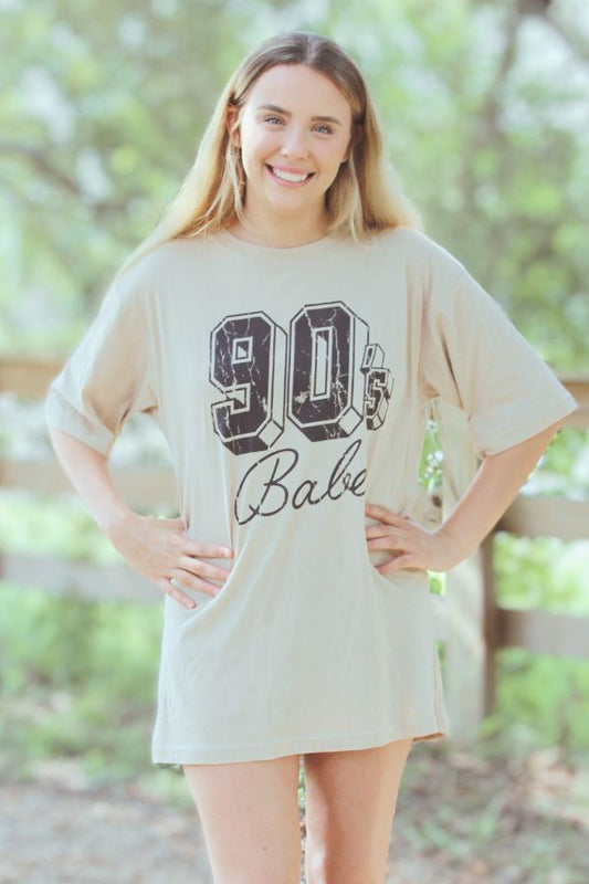 90's Babe Graphic Tee Dress