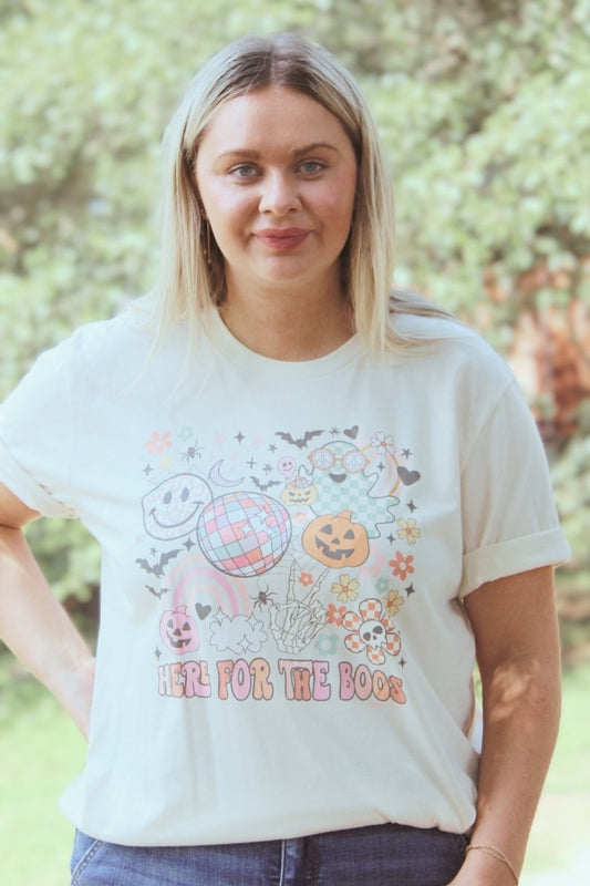 Here for the Boos Graphic T-Shirt