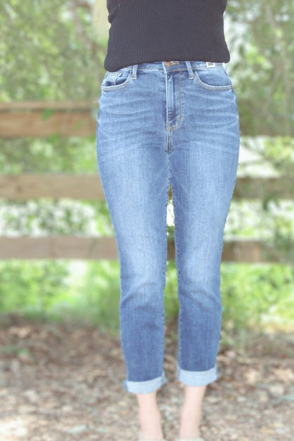 Judy Blue High Waisted Slim Capris