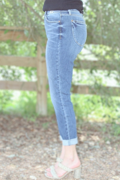 Judy Blue High Waisted Slim Capris